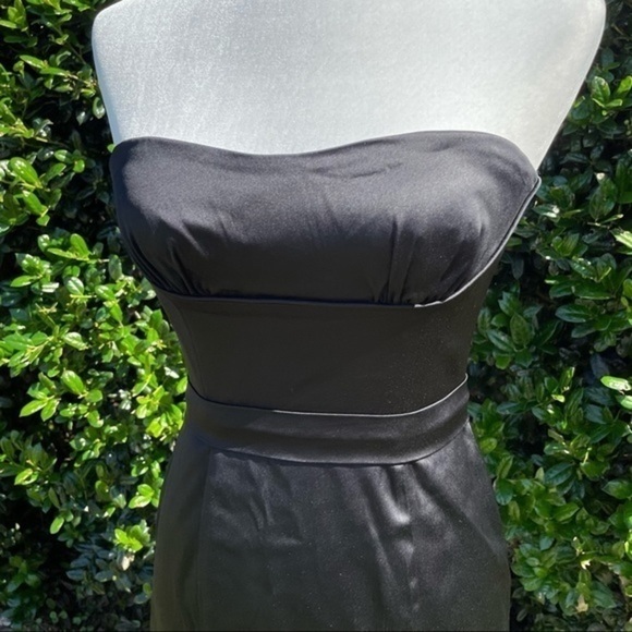 BCBG Black Strapless Cocktail Dress 4 - Picture 7 of 13
